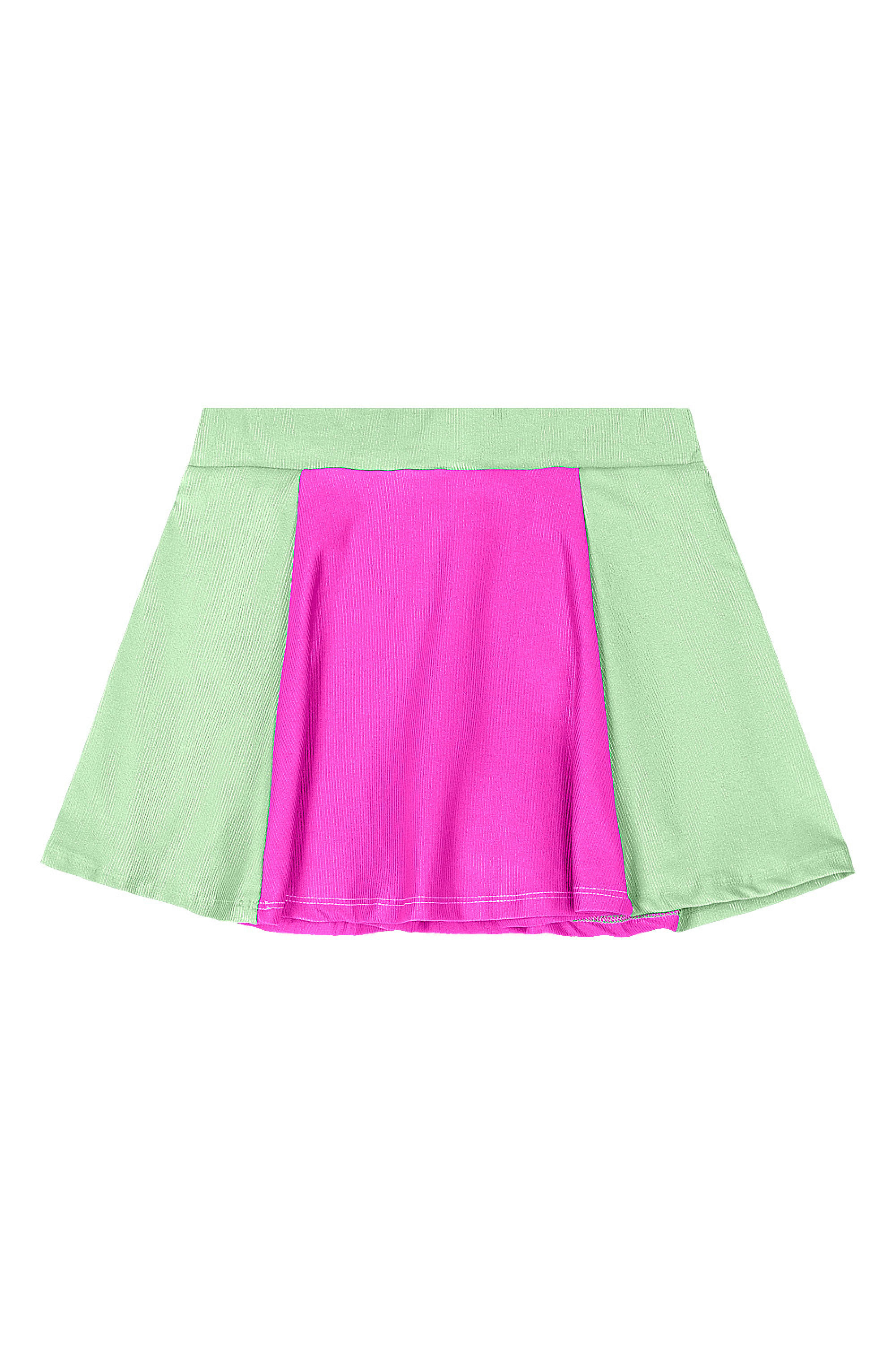 Conjunto Infantil Menina Regata e Saia com Short Interno (Rosa) Quimby - Imagem 42